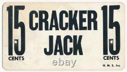 1950's New York Yankees Baseball CRACKER JACK Stadium Vending Sign Vintage MLB