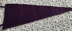 1950's PURPLE Felt NEW YORK YANKEES STADIUM 27.5 Pennant MICKEY MANTLE