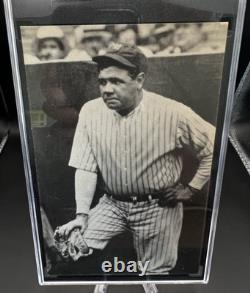 1950s YANKEE STADIUM BABE RUTH POSTCARD SOUVENIR SGC GRADED