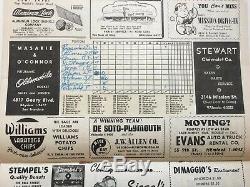 1951 San Francisco Seals vs New York Yankees Baseball Program Seals Stadium