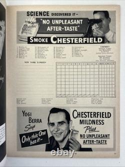 1951 Yankees World Series Program vs NY Giants @ Yankee Stadium VG-EX unscored