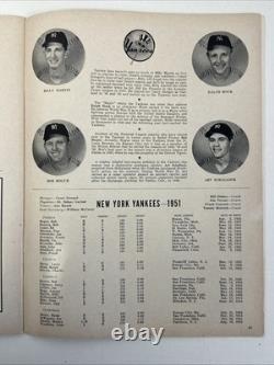 1951 Yankees World Series Program vs NY Giants @ Yankee Stadium VG-EX unscored