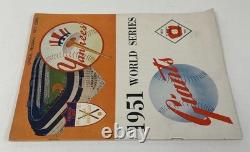 1951 Yankees World Series Program vs NY Giants @ Yankee Stadium VG-EX unscored