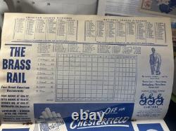 1952 New York Yankees Game Program Score Card w Orig Ticket Stub