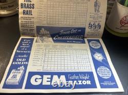 1952 New York Yankees Game Program Score Card w Orig Ticket Stub