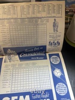 1952 New York Yankees Game Program Score Card w Orig Ticket Stub