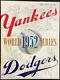1952 World Series Program Yankee Stadium New York Vs Brooklyn Dodgers Mlb
