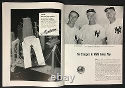 1952 World Series Program Yankee Stadium New York vs Brooklyn Dodgers MLB