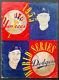 1955 World Series Baseball Program New York Yankee Stadium Version Scored Mlb