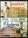 1956 World Series Program Mlb Baseball Yankee Stadium New York Vs Dodgers