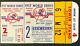1957 World Series Game 2 Ticket Yankee Stadium New York Vs Milwaukee Braves Mlb