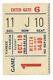 1958 New York Giants Football Ticket Stub Yankee Stadium Nm Nfl Gifford Oct 19