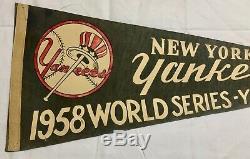 1958 New York Yankees Yankee Stadium Pennant