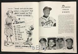 1958 World Series Baseball Program Yankees Stadium New York vs Milwaukee Braves