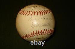 1959 Stadium Souvenir New York Yankees Signed Baseball, MANTLE, BERRA, FORD, ETC