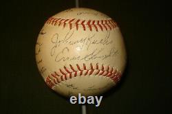 1959 Stadium Souvenir New York Yankees Signed Baseball, MANTLE, BERRA, FORD, ETC