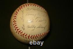 1959 Stadium Souvenir New York Yankees Signed Baseball, MANTLE, BERRA, FORD, ETC