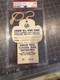 1960 All Star Game New York Yankee Stadium Tv Radio Photograph Pass Psa Ex/mt 6