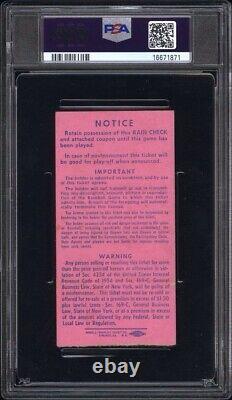 1960 MLB All Star Game East Old Yankee Stadium PSA Ticket Stub
