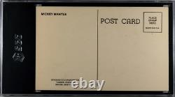 1960 Mickey Mantle Yankee Stadium Postcard SGC 4.5 Low Pop