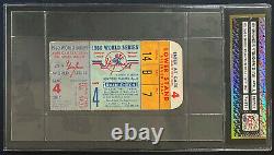 1960 World Series Game 4 Ticket Stub Yankee Stadium New York Authenticated iCert