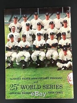 1960 World Series Program Game 3 Yankee Stadium New York vs Pittsburgh Pirates