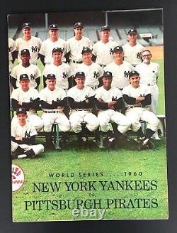 1960 World Series Program Game 4 Yankee Stadium New York vs Pittsburgh Pirates