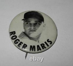 1960's Baseball Roger Maris New York Yankees Stadium Souvenir Pin Button Pinback