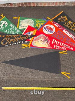1960 vintage New York Yankees 29 baseball felt pennant antique old ball stadium