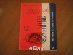 1961 New York Yankees Stadium Souvenir Yearbook Complete Very Good Condition