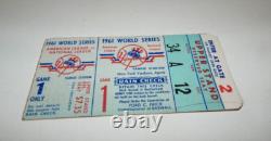 1961 World Series New York Yankees Stadium Game 1 Ticket Stub Whitey Ford v Reds