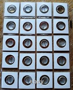 1962-63 MLB Stadium Pins Complete Set 20 withYankees, Dodgers, Orioles, A's, Cubs+