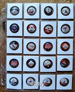 1962-63 MLB Stadium Pins Complete Set 20 withYankees, Dodgers, Orioles, A's, Cubs+