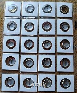 1962-63 MLB Stadium Pins Complete Set 20 withYankees, Dodgers, Orioles, A's, Cubs+