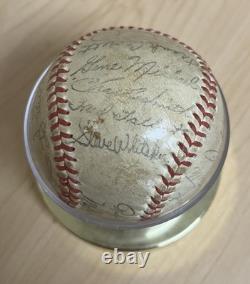 1962-63 Vintage New York Yankees Team Signed Baseball FACSIMILE STADIUM SOUVENIR