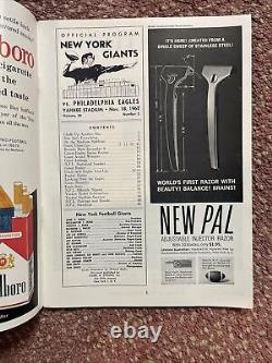 1962 New York Giants Yankee Stadium Official Program (4)