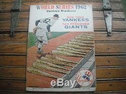 1962 New York Yankees Stadium Official Program Scored Game Three VG Condition