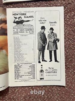 1963 New York Giants Yankee Stadium Official Program (5)