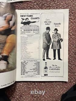 1963 New York Giants Yankee Stadium Official Program (5)