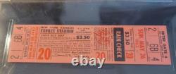 1963 New York Yankees v Washington Full Ticket Yankee Stadium July 28 PSA