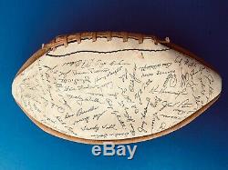 1964 New York Giants Facsimile Team Signed Souvenir Football From Yankee Stadium