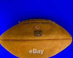1964 New York Giants Facsimile Team Signed Souvenir Football From Yankee Stadium