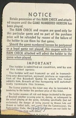 1964 World Series Ticket Game 5 Yankee Stadium New York St. Louis Cardinals MLB