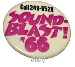 1966 Soundblast New York City Music Festival Yankee Stadium Vintage Pin Pinback