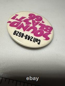 1966 Soundblast New York City Music Festival Yankee Stadium Vintage Pin Pinback