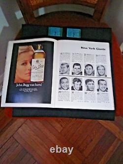 1967 NFL PACKERS v NY GIANTS @YANKEE STADIUM OFFICIAL PROGRAM/2 TICKET STUBS