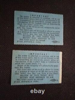 1967 NFL PACKERS v NY GIANTS @YANKEE STADIUM OFFICIAL PROGRAM/2 TICKET STUBS