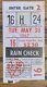 1967 Whitey Ford Retirement Ceremony At Yankee Stadium Ticket Stub Minnesota