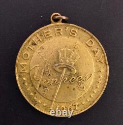 1967 Yankees Mothers Day Pendant Charm Balfour Mickey Mantle 500th Home Run SGA