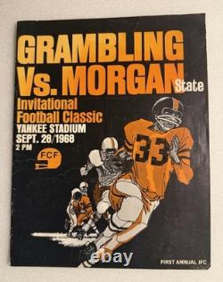 1968 Grambling vs Morgan State Program Yankee Stadium HBCU NYC 1st Invitational